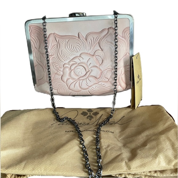 Patricia Nash Engraved Leather Shoulder Bag - Picture 1 of 8